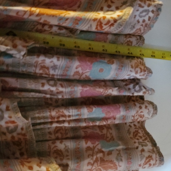 Sea Lustre Sunny Days Floral High-Low Dress Size S/M Plunging V-Neck Tie Chest - Picture 12 of 13